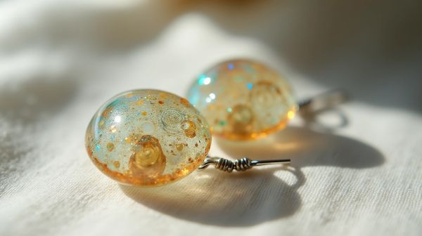 Sublimez votre style avec des boucles d'oreilles en résine artisanales
