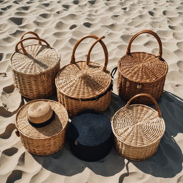 Comment marier des sacs en osier avec des tenues de plage?